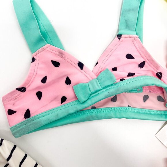 Cat & Jack Infant Baby Girl Bathing Suit Swimsuit Swim Tops Bottoms Bundle - Picture 5 of 5